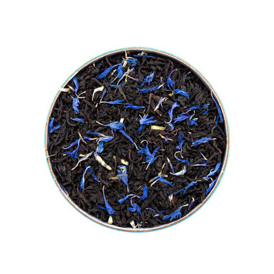 Blue Earl Grey Organico Lata 80 gr hebras de té premium by iZen Inti Zen