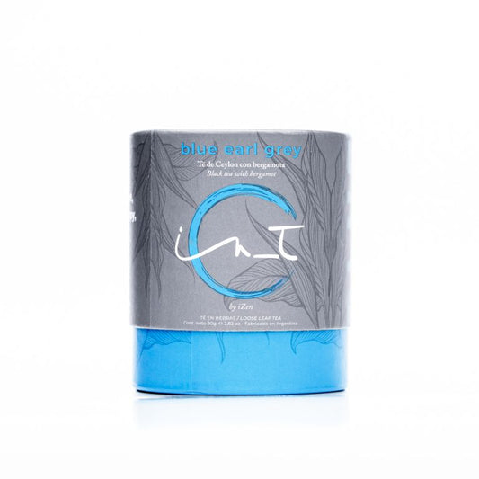 Blue Earl Grey Organico Lata 80 gr hebras de té premium by iZen Inti Zen