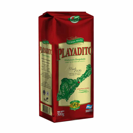 Paquete de yerba mate argentina marca Playadito sin palo. Tango Foods Caribe 500g – Panamá