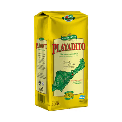 Paquete de yerba mate argentina marca Playadito con palo. Tango Foods Caribe 500g – Panamá