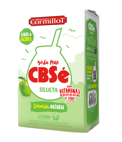 Paquete de yerba mate argentina marca CBSé silueta. Tango Foods Caribe 500g – Panamá
